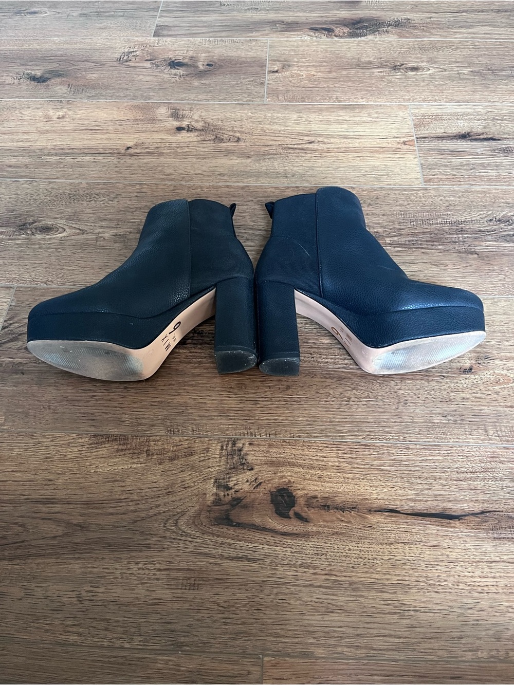 Black Women's Platform Ankle Boots - Mix No. 6 - Picture 5 of 5
